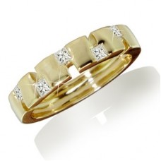 0.25ct Si/d Princess Cut Diamond Designer Ring