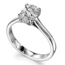 0.30ct Si2/g Oval Cut Diamond Solitaire Ring