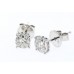 0.47ct Vs/f Round Diamond Stud Earrings