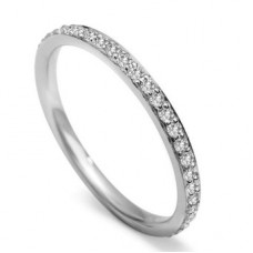 2.5mm Round Diamond Full Set Wedding Ring