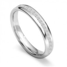 0.40ct Vs/de Princess Diamond Wedding Ring