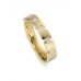 4mm Flat Court Princess Cut Diamond Wedding Ring