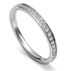 2.5mm Full Set Round Diamond Wedding Ring