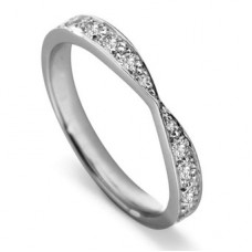 0.30ct Vs/fg 2.5mm Round Diamond Shaped Band