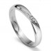2.5mm Round Diamond Set Shaped Wedding Ring