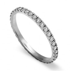 Full Set Round Diamond Vintage Wedding Ring