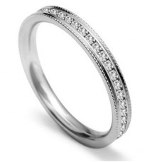 40% Diamond Set Vintage Wedding Ring 40% Diamond Set Vintage Wedding Ring