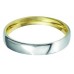 3mm Two-tone Court Shape Plain Wedding Ring 3mm Two-tone Court Shape Plain Wedding Ring
