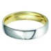 5mm Two Tone Court Shape Wedding Ring 5mm Two Tone Court Shape Wedding Ring