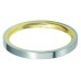 2mm Two Tone Flat Court Shape Wedding Ring
