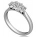 Classic Asscher Diamond Trilogy Ring