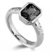 1.20ct Si/f  Black Diamond Ring