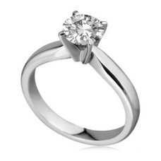 0.55ct Vvs2/h Round Diamond Solitaire Ring