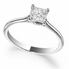 Certified 0.32ct I1/g Princess Diamond Ring