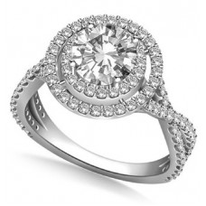 Double Halo Infinity Diamond Ring