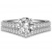 Diamond Shoulder Set Ring With Matching Band