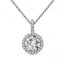 0.17ct Vs/fg Round Diamond Pendant