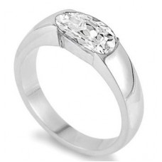 Cushion Cut Diamond Solitaire Ring