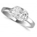 Cushion Cut Diamond Solitaire Ring