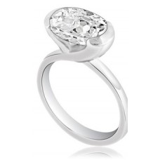 Cushion Cut Diamond Solitaire Ring