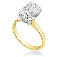 Cushion Cut Diamond Solitaire Ring