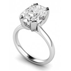 Cushion Cut Diamond Solitaire Ring
