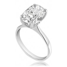Cushion Cut Diamond Solitaire Ring