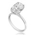 Cushion Cut Diamond Solitaire Ring