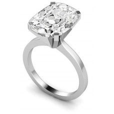 Cushion Cut Diamond Solitaire Ring