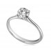 Certified 0.58ct Vs1/g Round Diamond Ring