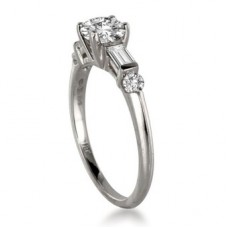 Shoulder Set Diamond Engagement Ring