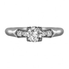 Shoulder Set Diamond Engagement Ring