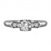 Shoulder Set Diamond Engagement Ring