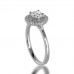 Round Diamond Double Halo Ring