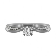 Round Diamond Designer Dress Ring