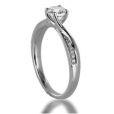 Shoulder Set Diamond Engagement Ring