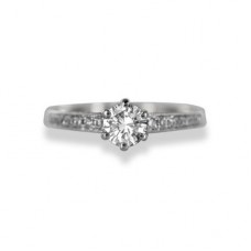 Round Diamond Vintage Engagement Ring