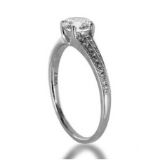 Round Diamond Designer Vintage Ring
