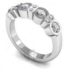 Round Diamond Cluster Ring