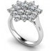 Round Diamond Cluster Ring