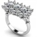 Round Diamond Cluster Ring