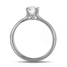 Firework Round Diamond Engagement Ring