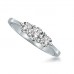 Classic Round Diamond Trilogy Ring