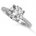 Round Diamond Shoulder Set Ring