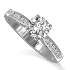 Shoulder Set Diamond Engagement Ring