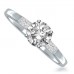 Unique Round & Baguette Diamond Trilogy Ring
