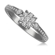 Unique Vintage Round Diamond Shoulder Set Ring Unique Vintage Round Diamond Shoulder Set Ring