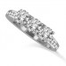 3 Stone Diamond Ring With Shoulder Diamonds