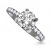 Certified 0.65ct Si2/f Round Diamond Ring