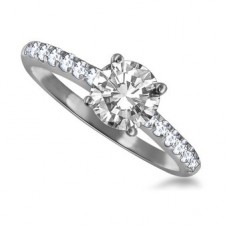 Shoulder Set Diamond Engagement Ring